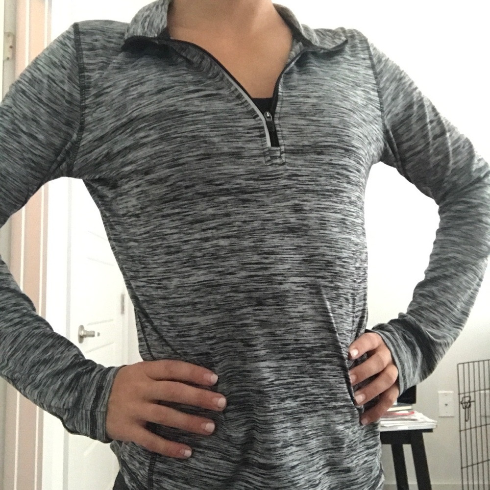 Lightweight long sleeve athletic zip up